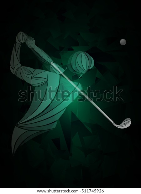 Golfer Green Stock Vector (Royalty Free) 511745926