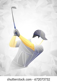 Golfer player, athlete gray