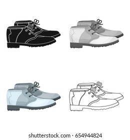 Golfer shoes.Golf club single icon in cartoon style vector symbol stock illustration web.