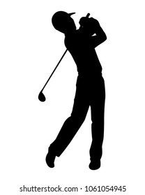 Golfer Silhouette Images, Stock Photos & Vectors | Shutterstock