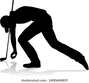 A golfer sports person playing golf 