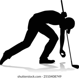 A golfer sports person playing golf 