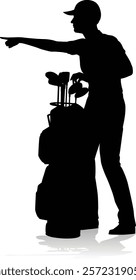 A golfer sports person playing golf 