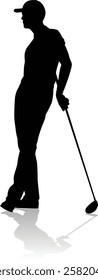 A golfer sports person playing golf 
