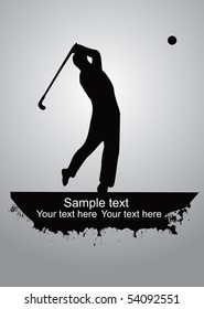 golfer vector