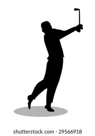 golfers silhouette