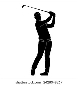 Golfers silhouettes , The vector of golf player