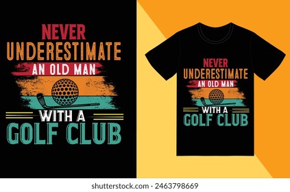  golfing play game t shirt design