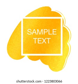 Golg foil vector template for cards. Background brush stroke, festive invitations, posters, cards template