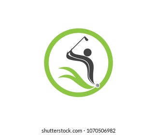 Gollfer logo design vector illustration