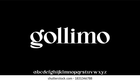 Gollimo, the luxury and elegant font glamour style