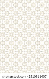 Fondo de patrón de azulejo floral dorado