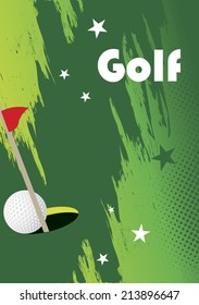 Golph poster with stars