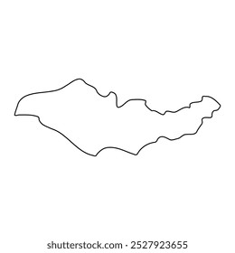 Gomba Bezirksplan, Verwaltungsbezirk von Uganda. Vektorgrafik.