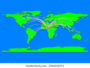 Gombe, Nigeria map - Concept map for Gombe, Nigeria on World map. Suitable for export concepts. File is suitable for digital editing and prints of all sizes.