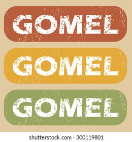 Gomel on colored background