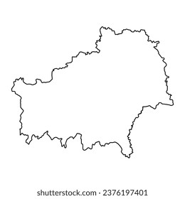 Gomel Region Karte, Verwaltungsabteilung von Belarus.