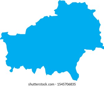 gomel region map in Belarus