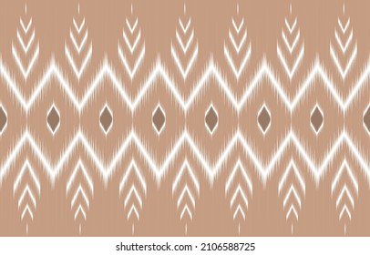 Gometric ethic oriental ikat patrón sin fisuras Diseño tradicional para fondo, alfombra, papel de pared, ropa, envoltura, batik, tela,ilustración vectorial.estilo bordado.