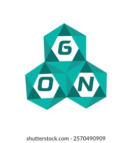 GON creative minimalist letter logo. GON unique vector initials alphabet letter logo design
