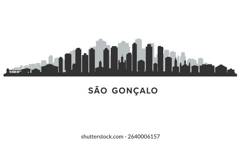 So Gonalo Cityscape Skyline with Brazil.