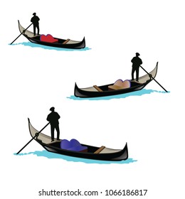 gondola boat vector