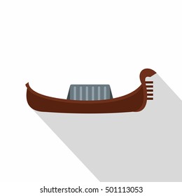 Gondola icon. Flat illustration of gondola vector icon for web isolated on white background