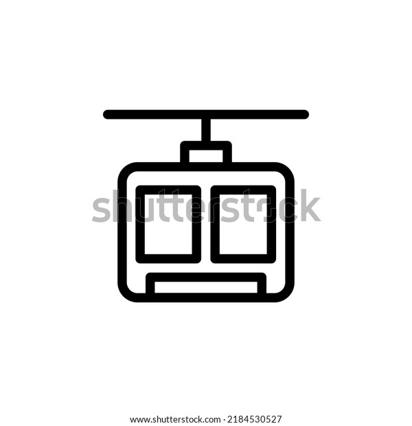 Gondola Outline Icon Vector Stock Vector (Royalty Free) 2184530527 ...