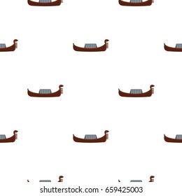 Gondola pattern seamless flat style for web vector illustration
