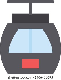 Gondola single vector line icon