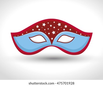 gondolier mask isolated icon vector illustration design