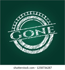 Gone chalk emblem