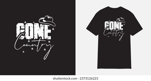  Gone country t shirt design| Farm Girl Cut Files | commercial use | instant download -  printable vector clip art - Country - Cowgirl 