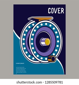 Gone fishing advertising poster