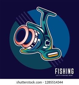 Gone fishing advertising poster