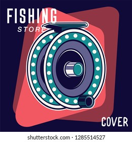 Gone fishing advertising poster