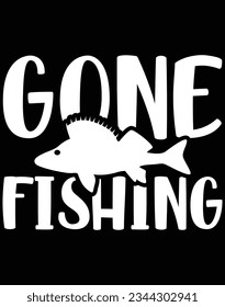 Gone fishing EPS file for cutting machine. You can edit and print this vector art with EPS editor.