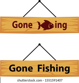 Gone Fishing Sign Images, Stock Photos & Vectors | Shutterstock