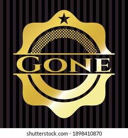 Gone golden emblem. Vector Illustration. Detailed. 