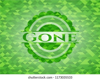 Gone green mosaic emblem