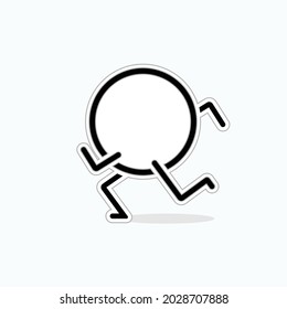 Gone Icon. Escape Symbol  - Vector.