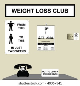 Gone to lunch at the weight loss club