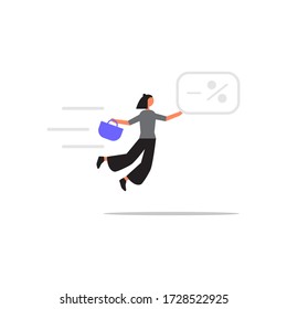Gone Shopping. Perfect for banners, leaflets, landing pages, social media content.
