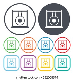 Gong icon. 