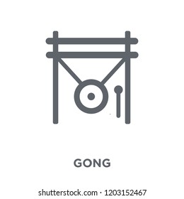 Gong icon. Gong design concept from  collection. Simple element vector illustration on white background.
