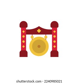 the gong icon is suitable for your web, apk or project with a chinese new year theme