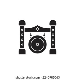 the gong icon is suitable for your web, apk or project with a chinese new year theme