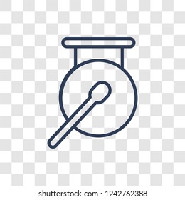 Gong icon. Trendy linear Gong logo concept on transparent background from Music collection