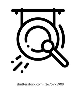 Gong Icon Vector. Outline Gong Sign. Isolated Contour Symbol Illustration
