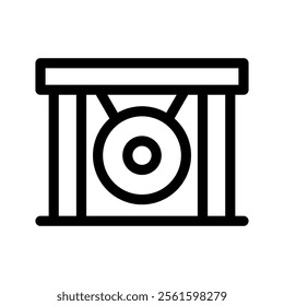 Gong Icon Vector Symbol Design Illustration